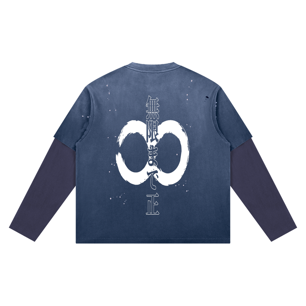 Unisex,Positive,Shirts,Longsleeve,Crewneck,Black,Blue