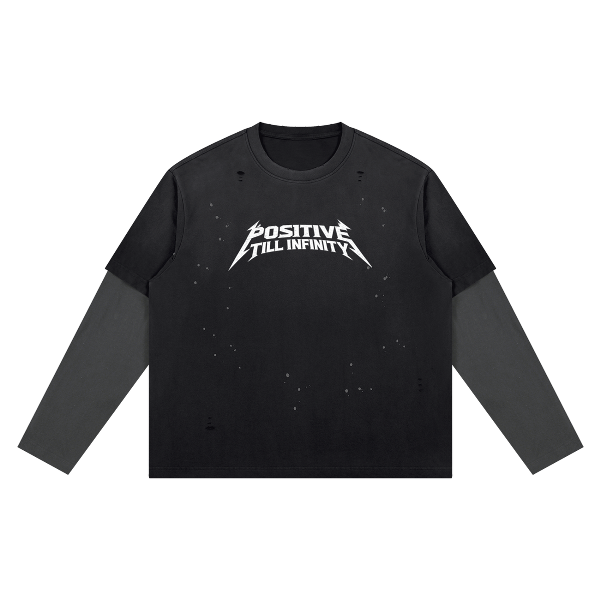 Unisex,Positive,Shirts,Longsleeve,Crewneck,Black,Blue