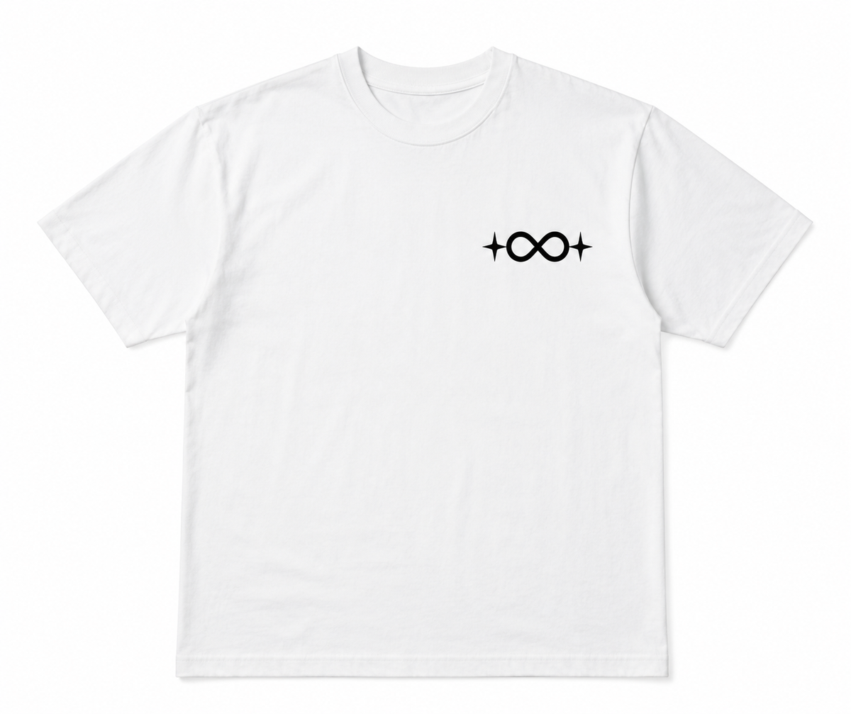 Classic 'Positive Till Infinity' T-Shirt (White)