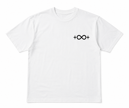 Classic 'Positive Till Infinity' T-Shirt (White)